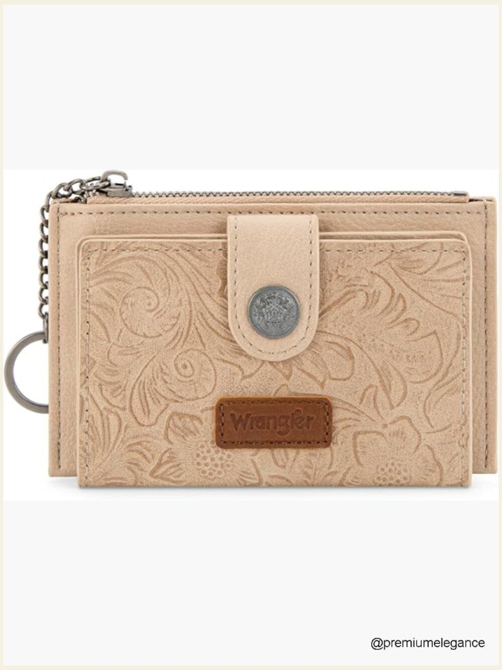 Slim Rfid Blocking Wallet with 8 Card Slots & Key Chain